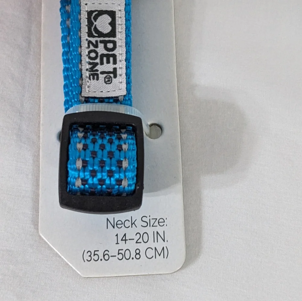 Pet Zone New Ultra Reflective Dog Collar,Up To 20LBS, Medium Sized Dogs